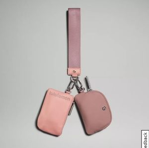 Lululemon Dual Pouch Wristlet Pink NWT